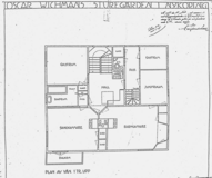 Sturegarden House, floor plan, first floor, architect Gunnar Asplund 1913.