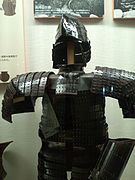 Restored Kofun period lamellar armour