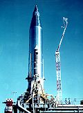 Atlas rocket carrying the SCORE satellite