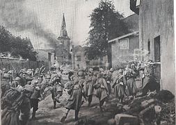 Angriff des Regiments im Jahre 1914