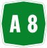 Autostrada A8 shield}}
