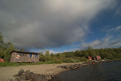 Sauna complex at Tärnasjöstugorna