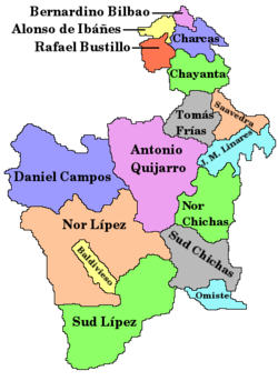 Provinces of the Potosí Department
