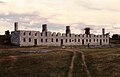 Main building of Fort at Crown Point, N.Y. in 1990.