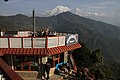 Breakfast view of Annapurna and Hiunchuli
