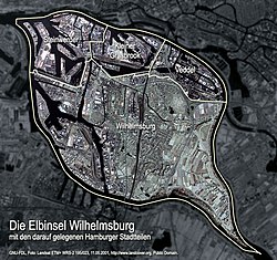 Aerial photo of Wilhelmsburg