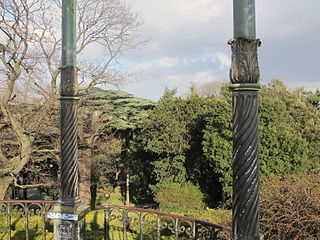 The view from the Gloriette and its iron columns
