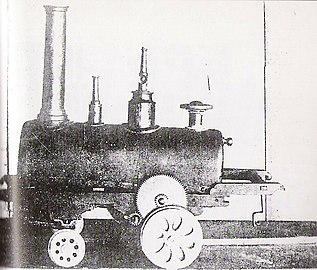 Japan's first steam en­gine, ma­nu­fac­tured in 1853 by Ta­naka.
