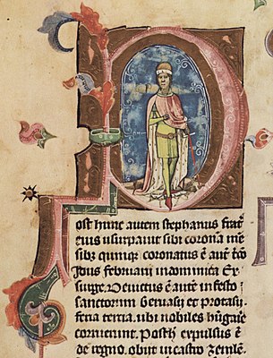 Chronicon Pictum, Hungarian, Hungary, King Stephen IV, medieval, chronicle, book, illumination, illustration, history
