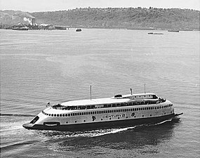 MV Kalakala, the first streamlined ferry boat (1935)