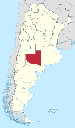 Lage der Provinz La Pampa