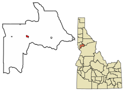 Location of Craigmont in Lewis County, Idaho.