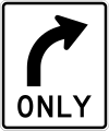 R3-5R Right turn only
