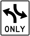 R3-9a Two-Way Left turn only (overhead)