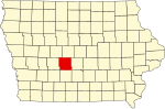 State map highlighting Dallas County