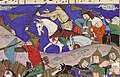 Musicians pursuing, in fight where Bahram Recovers the Crown of Rivniz