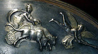 Ox-drawn biga of Luna on the Parabiago plate (2nd–5th century AD)