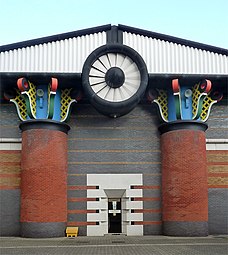 Pumping Station, Isle of Dogs, London, John Outram, 1988[126]