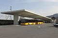 The bus station