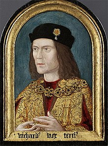 An oil portrait of King Richard III by an unknown probably English artist