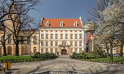 Castle Square in Oława with the Sobieski Castle