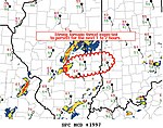 SPC Mesoscale Discussion #1997: Sorento–Cowden, Illinois EF2 tornado