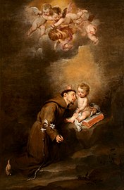 San Antonio de Padua con el Niño by Bartolomé Esteban Murillo