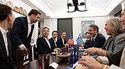 Secretary Blinken with Greek Prime Minister Kyriakos Mitsotakis in Crete, Greece, January 2024