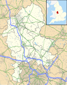 RAF Lichfield is located in Staffordshire