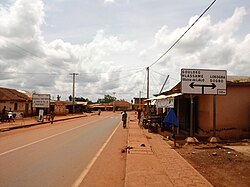 Picture of a road in Lalo, Benin