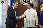 Secretary Blinken with Philippine President Bongbong Marcos in Manila, August 2022