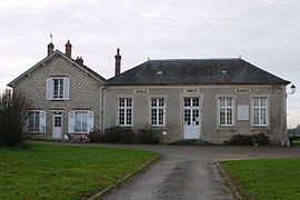 The town hall and school of Torcy-en-Valois