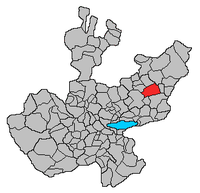 Location of the town in Jalisco