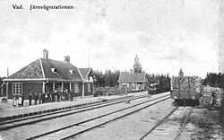 Vad railway station in about 1907