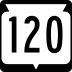 State Trunk Highway 120 marker