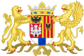 Coat of arms of the Antwerp Province, Belgium. A banner of arms is also depicted in the Greater coat of arms of Belgium