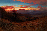 Sunset on Mount Diablo, 1877