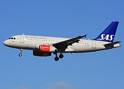 Airbus A319-100 der SAS