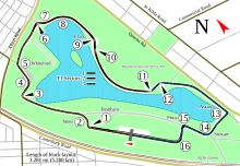 Layout of the Albert Park Circuit