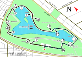 Layout of the Albert Park Circuit