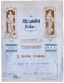 Alexandra Palace Souvenir Programme of the Opening Ceremony
