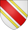 Coat of arms of the Geisen (or Geissen) of Bitbourg (and Bettingen) family, burgmannen of Bitbourg.