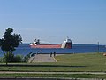Ore freighter Arthur M. Anderson departing the Escanaba harbor