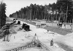 Reichsautobahn work site near Berlin, April 1936