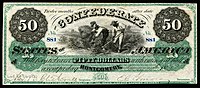 $50 (T4) Slaves working in the field National Bank Note Company (1,606 issued)