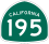 State Route 195 marker