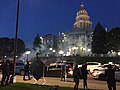 Colorado Capitol in a haze of tear gas