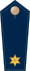 Blue epaulette with 1 golden star