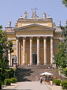 Main facade of the Neoclassical Cathedral Basilica of Eger (1831–1836)
