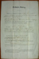 Badischer Einstandsvertrag von 1852 Seite 1